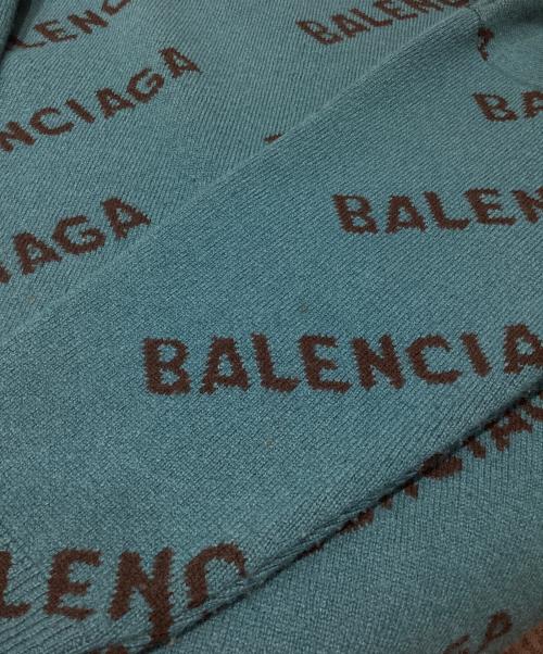 BALENCIAGA（バレンシアガ）BALENCIAGA (バレンシアガ) オールオーバーロゴニット ブルー サイズ:XSの古着・服飾アイテム