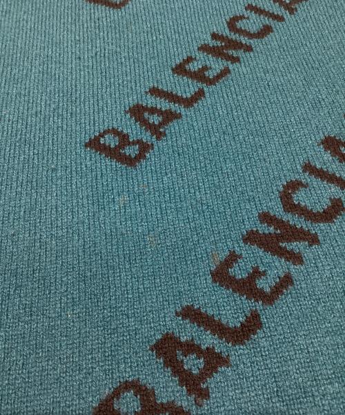 BALENCIAGA（バレンシアガ）BALENCIAGA (バレンシアガ) オールオーバーロゴニット ブルー サイズ:XSの古着・服飾アイテム
