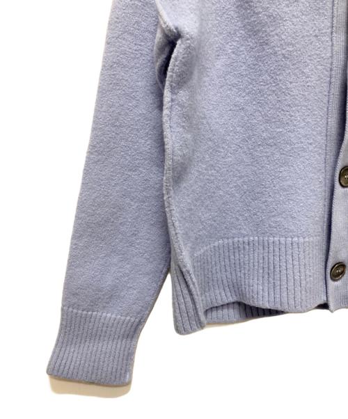 AMIPARIS（アミパリス）AMIPARIS (アミパリス) Vネック ハートロゴ ウールカーディガン スカイブルー サイズ:XLの古着・服飾アイテム