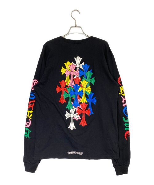 CHROME HEARTS（クロムハーツ）CHROME HEARTS (クロムハーツ) マルチセメタリークロスロングTシャツ ブラック サイズ:Lの古着・服飾アイテム