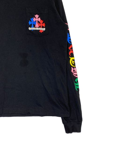 CHROME HEARTS（クロムハーツ）CHROME HEARTS (クロムハーツ) マルチセメタリークロスロングTシャツ ブラック サイズ:Lの古着・服飾アイテム