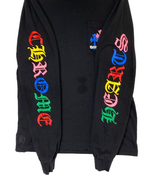 CHROME HEARTS（クロムハーツ）CHROME HEARTS (クロムハーツ) マルチセメタリークロスロングTシャツ ブラック サイズ:Lの古着・服飾アイテム