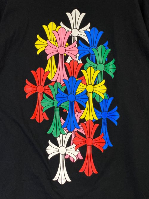 CHROME HEARTS（クロムハーツ）CHROME HEARTS (クロムハーツ) マルチセメタリークロスロングTシャツ ブラック サイズ:Lの古着・服飾アイテム