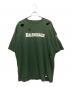 BALENCIAGA（バレンシアガ）の古着「21SS Caps Destroyed Flatground Tee/ デストロイ加工Tシャツ」｜グリーン
