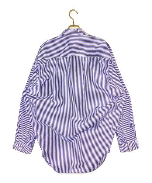 BALENCIAGA（バレンシアガ）BALENCIAGA (バレンシアガ) ストライプシャツ ブルー×ホワイト サイズ:36の古着・服飾アイテム