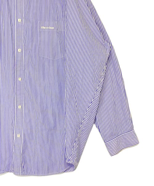 BALENCIAGA（バレンシアガ）BALENCIAGA (バレンシアガ) ストライプシャツ ブルー×ホワイト サイズ:36の古着・服飾アイテム