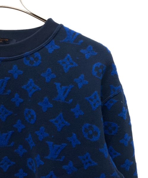 LOUIS VUITTON（ルイ ヴィトン）LOUIS VUITTON (ルイ ヴィトン) 19AW フルモノグラムジャカードスウェット ネイビー サイズ:Mの古着・服飾アイテム