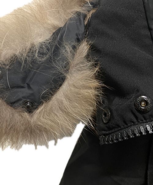 MONCLER（モンクレール）MONCLER (モンクレール) BARTRAMIFUR/ダウンコート ブラック サイズ:1の古着・服飾アイテム