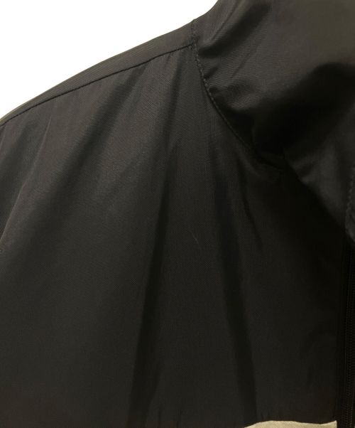 BALENCIAGA（バレンシアガ）BALENCIAGA (バレンシアガ) Oversized Printed Denim And Shell Jacket/デニム切替ロゴジャケット ブラック サイズ:34の古着・服飾アイテム