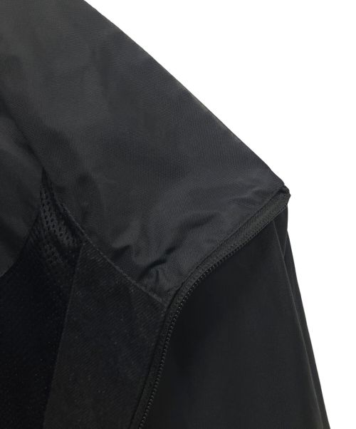 BALENCIAGA（バレンシアガ）BALENCIAGA (バレンシアガ) Oversized Printed Denim And Shell Jacket/デニム切替ロゴジャケット ブラック サイズ:34の古着・服飾アイテム