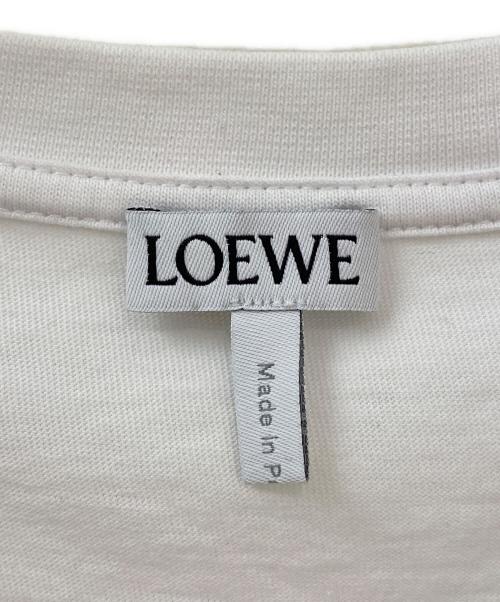 LOEWE（ロエベ）LOEWE (ロエベ) レギュラーフィット Tシャツ ホワイト サイズ:XSの古着・服飾アイテム