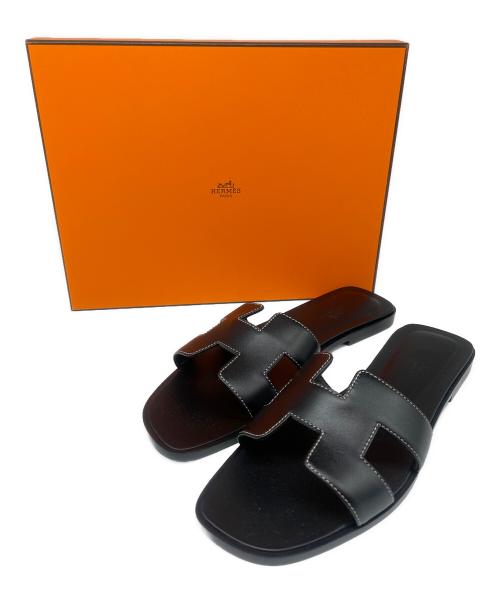 HERMES（エルメス）HERMES (エルメス) オランサンダル ブラック サイズ:39の古着・服飾アイテム
