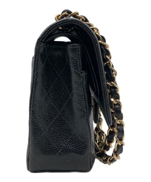 CHANEL（シャネル）CHANEL (シャネル) マトラッセ 25 / Wフラップチェーンショルダーバッグ ブラック サイズ:25の古着・服飾アイテム
