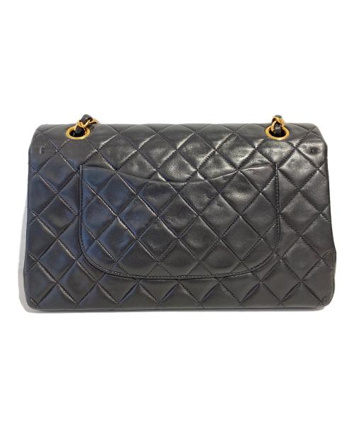 CHANEL（シャネル）CHANEL (シャネル) マトラッセ25 Wフラップチェーンショルダーバッグ ブラック サイズ:25の古着・服飾アイテム