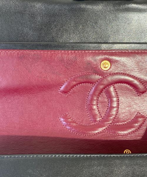 CHANEL（シャネル）CHANEL (シャネル) マトラッセ25 Wフラップチェーンショルダーバッグ ブラック サイズ:25の古着・服飾アイテム