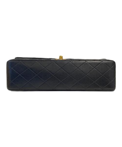 CHANEL（シャネル）CHANEL (シャネル) マトラッセ25 Wフラップチェーンショルダーバッグ ブラック サイズ:25の古着・服飾アイテム