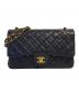 CHANEL（シャネル）の古着「マトラッセ25 Wフラップチェーンショルダーバッグ」｜ブラック