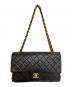 中古・古着 CHANEL (シャネル) マトラッセ25 Wフラップチェーンショルダーバッグ ブラック サイズ:25：680000円