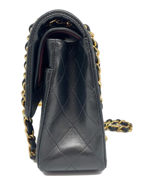 CHANEL（シャネル）CHANEL (シャネル) マトラッセ 25 Wフラップ チェーンショルダーバッグ ブラック サイズ:25の古着・服飾アイテム