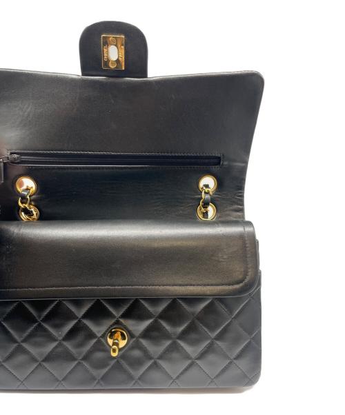 CHANEL（シャネル）CHANEL (シャネル) マトラッセ 25 Wフラップ チェーンショルダーバッグ ブラック サイズ:25の古着・服飾アイテム