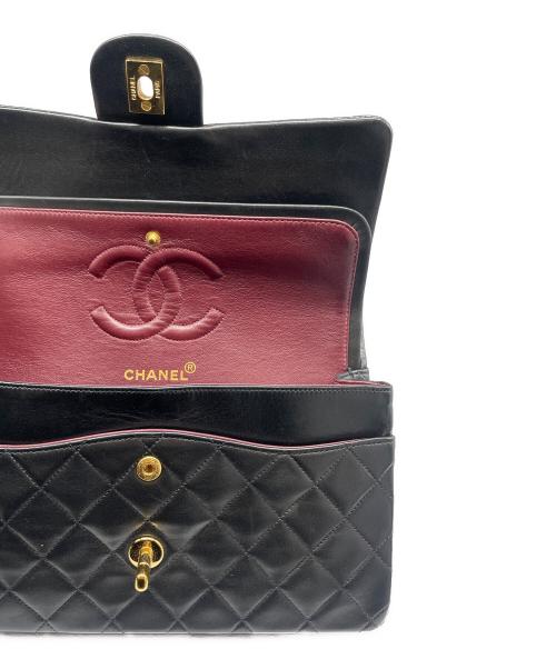 CHANEL（シャネル）CHANEL (シャネル) マトラッセ 25 Wフラップ チェーンショルダーバッグ ブラック サイズ:25の古着・服飾アイテム