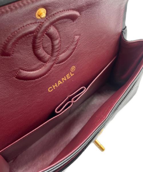 CHANEL（シャネル）CHANEL (シャネル) マトラッセ 25 Wフラップ チェーンショルダーバッグ ブラック サイズ:25の古着・服飾アイテム