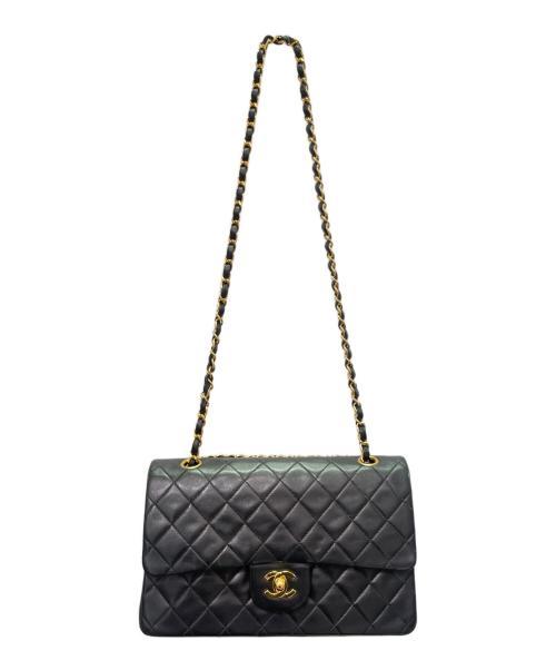 CHANEL（シャネル）CHANEL (シャネル) マトラッセ 25 Wフラップ チェーンショルダーバッグ ブラック サイズ:25の古着・服飾アイテム