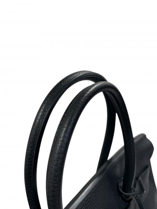 HERMES（エルメス）HERMES (エルメス) バーキン35/シルバー金具/トリヨンクレマンス/ブラック/▢Ｎ刻印/Birkin35 Noir Black ブラック サイズ:35の古着・服飾アイテム