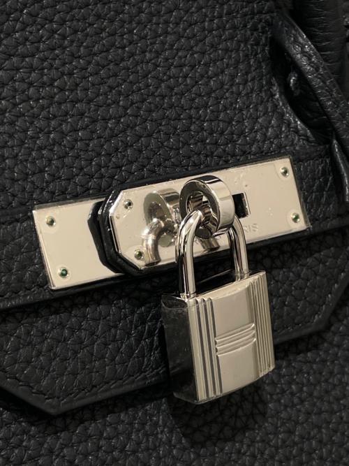 HERMES（エルメス）HERMES (エルメス) バーキン35/シルバー金具/トリヨンクレマンス/ブラック/▢Ｎ刻印/Birkin35 Noir Black ブラック サイズ:35の古着・服飾アイテム