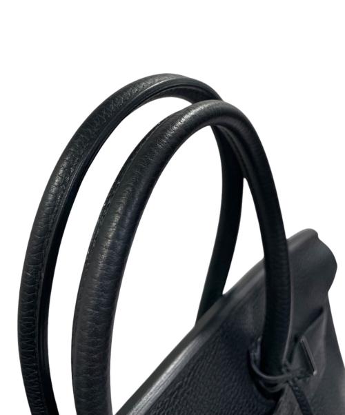 HERMES（エルメス）HERMES (エルメス) バーキン35/シルバー金具/トリヨンクレマンス/ブラック/▢Ｎ刻印 ブラック サイズ:35の古着・服飾アイテム