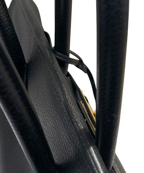 HERMES（エルメス）HERMES (エルメス) バーキン35/ゴールド金具/アルデンヌ/ブラック/▢G刻印 ブラック×ゴールド金具 サイズ:35の古着・服飾アイテム