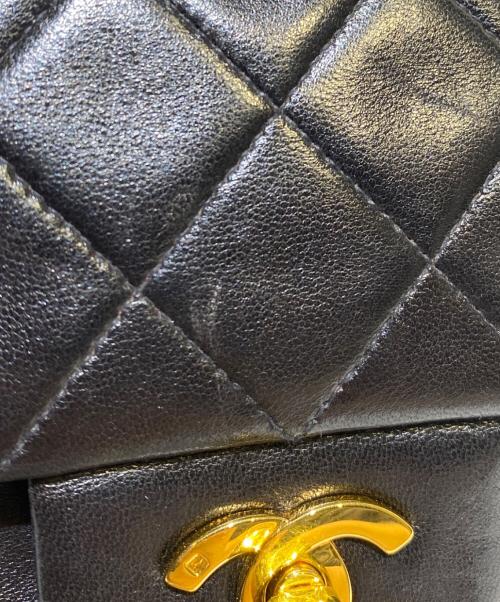 CHANEL（シャネル）CHANEL (シャネル) マトラッセ 25 Wフラップチェーンショルダーバッグ ブラックの古着・服飾アイテム