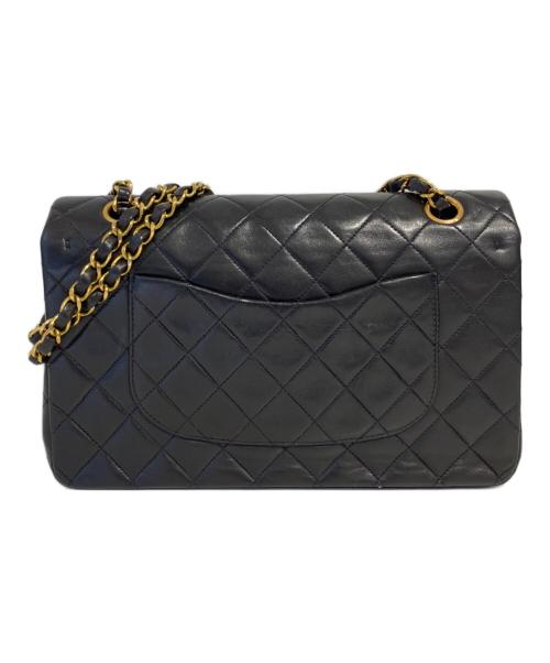 CHANEL（シャネル）CHANEL (シャネル) マトラッセ25 Wフラップチェーンショルダーバッグ ブラック サイズ:25の古着・服飾アイテム