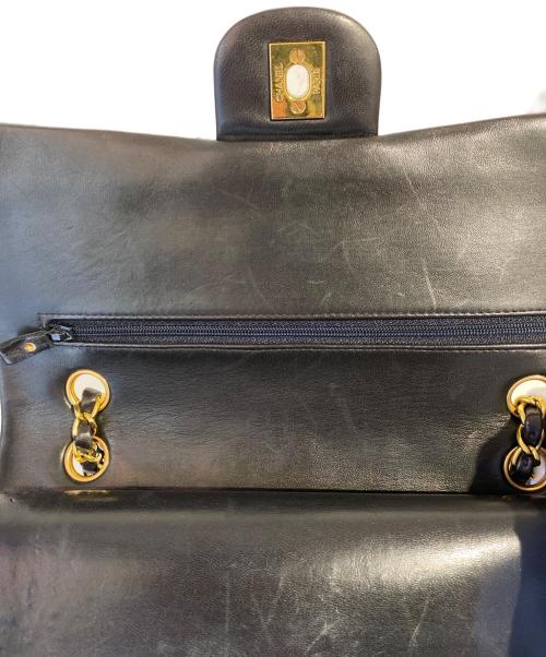 CHANEL（シャネル）CHANEL (シャネル) マトラッセ25 Wフラップチェーンショルダーバッグ ブラック サイズ:25の古着・服飾アイテム