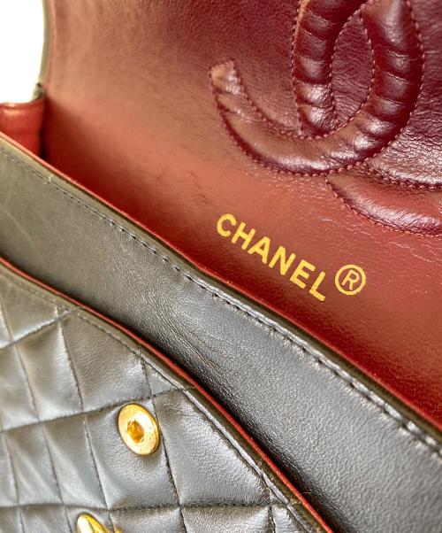 CHANEL（シャネル）CHANEL (シャネル) マトラッセ25 Wフラップチェーンショルダーバッグ ブラック サイズ:25の古着・服飾アイテム