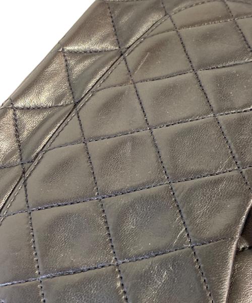 CHANEL（シャネル）CHANEL (シャネル) マトラッセ25 Wフラップチェーンショルダーバッグ ブラック サイズ:25の古着・服飾アイテム