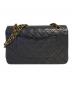CHANEL (シャネル) マトラッセ25 Wフラップチェーンショルダーバッグ ブラック サイズ:25：580000円
