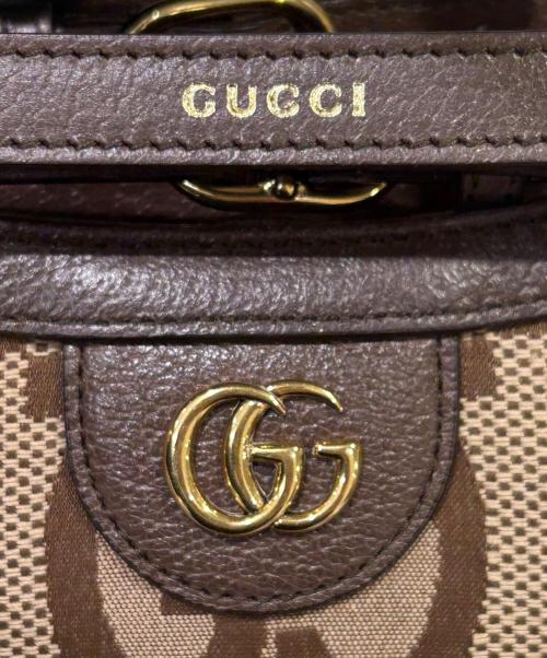 GUCCI（グッチ）GUCCI (グッチ) GGジャンボ ダイアナミニトートバッグ ベージュ サイズ:Mini/ミニの古着・服飾アイテム