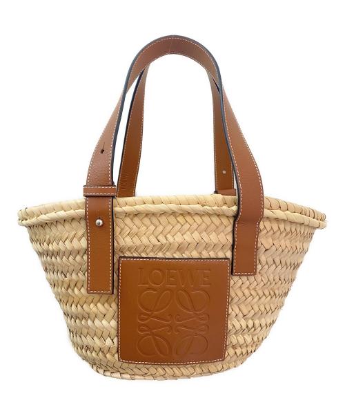 LOEWE（ロエベ）LOEWE (ロエベ) バスケットバッグスモール ナチュラル×タンの古着・服飾アイテム