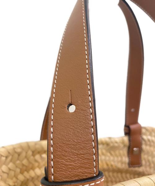 LOEWE（ロエベ）LOEWE (ロエベ) バスケットバッグスモール ナチュラル×タンの古着・服飾アイテム