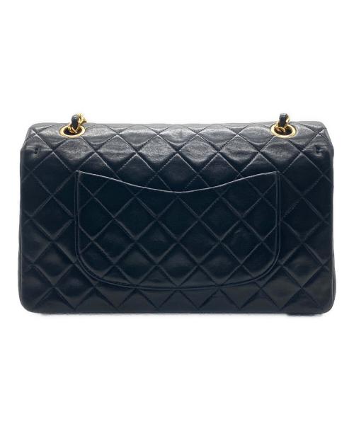 CHANEL（シャネル）CHANEL (シャネル) マトラッセ25/Wフラップチェーンショルダーバッグ ブラック サイズ:25の古着・服飾アイテム