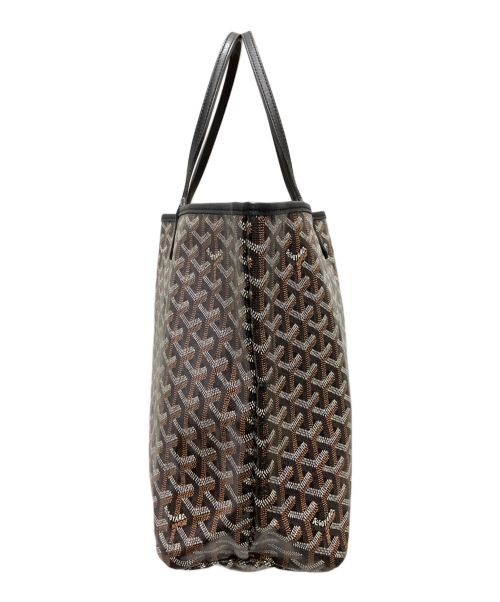 GOYARD（ゴヤール）GOYARD (ゴヤール) サンルイPM トートバッグ ブラック×ブラウン サイズ:PMの古着・服飾アイテム