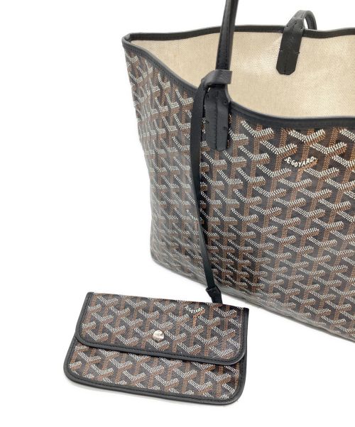 GOYARD（ゴヤール）GOYARD (ゴヤール) サンルイPM トートバッグ ブラック×ブラウン サイズ:PMの古着・服飾アイテム
