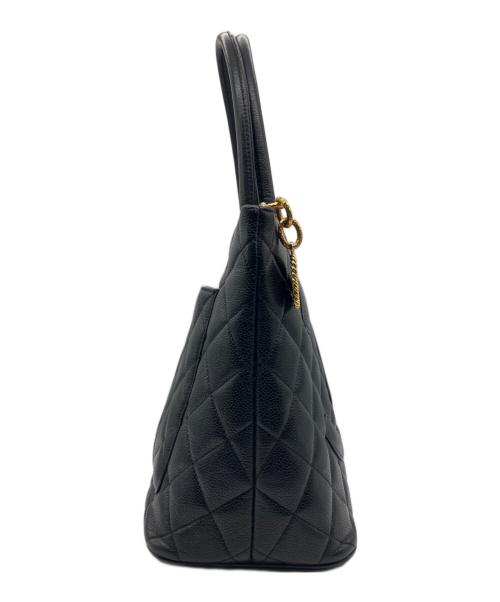 CHANEL（シャネル）CHANEL (シャネル) 復刻トートバッグ/ゴールド金具 ブラックの古着・服飾アイテム