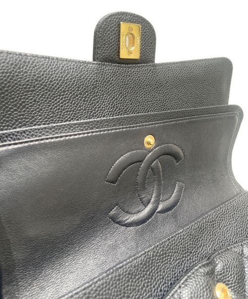 CHANEL（シャネル）CHANEL (シャネル) マトラッセ25 Wフラップチェーンショルダーバッグ ブラック サイズ:25の古着・服飾アイテム