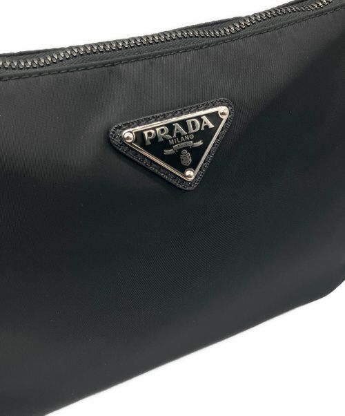 PRADA（プラダ）PRADA (プラダ) RE-NYLON サフィアーノ ショルダーバッグ ブラックの古着・服飾アイテム