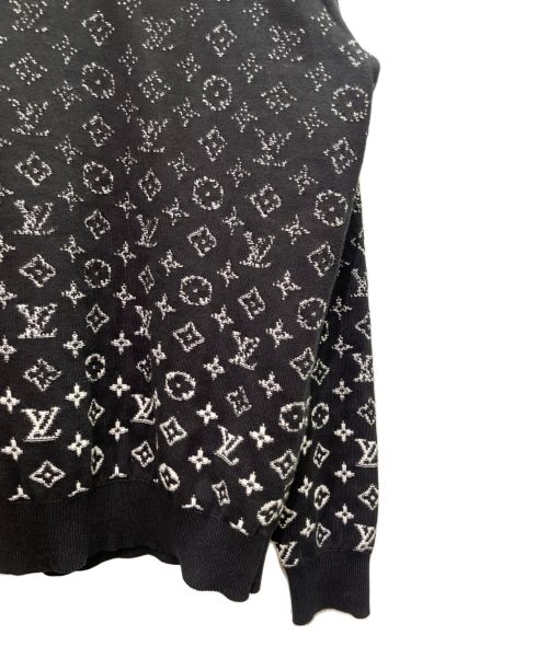 LOUIS VUITTON（ルイ ヴィトン）LOUIS VUITTON (ルイ ヴィトン) モノグラム グラディエント 長袖ニット ブラック サイズ:Sの古着・服飾アイテム