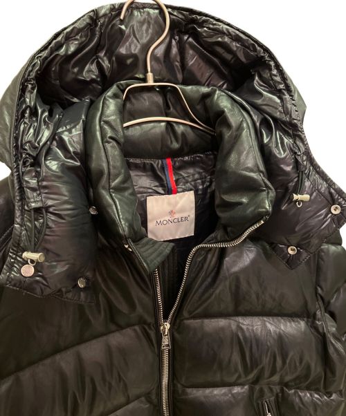 MONCLER（モンクレール）MONCLER (モンクレール) DASSIN/レザーダウンジャケット ブラック サイズ:3の古着・服飾アイテム