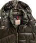 中古・古着 MONCLER (モンクレール) DASSIN/レザーダウンジャケット ブラック サイズ:3：295000円
