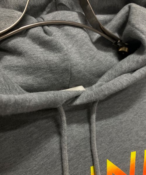 CELINE（セリーヌ）CELINE (セリーヌ) グラデーション ロゴ ルーズ フーディ グレー サイズ:XSの古着・服飾アイテム